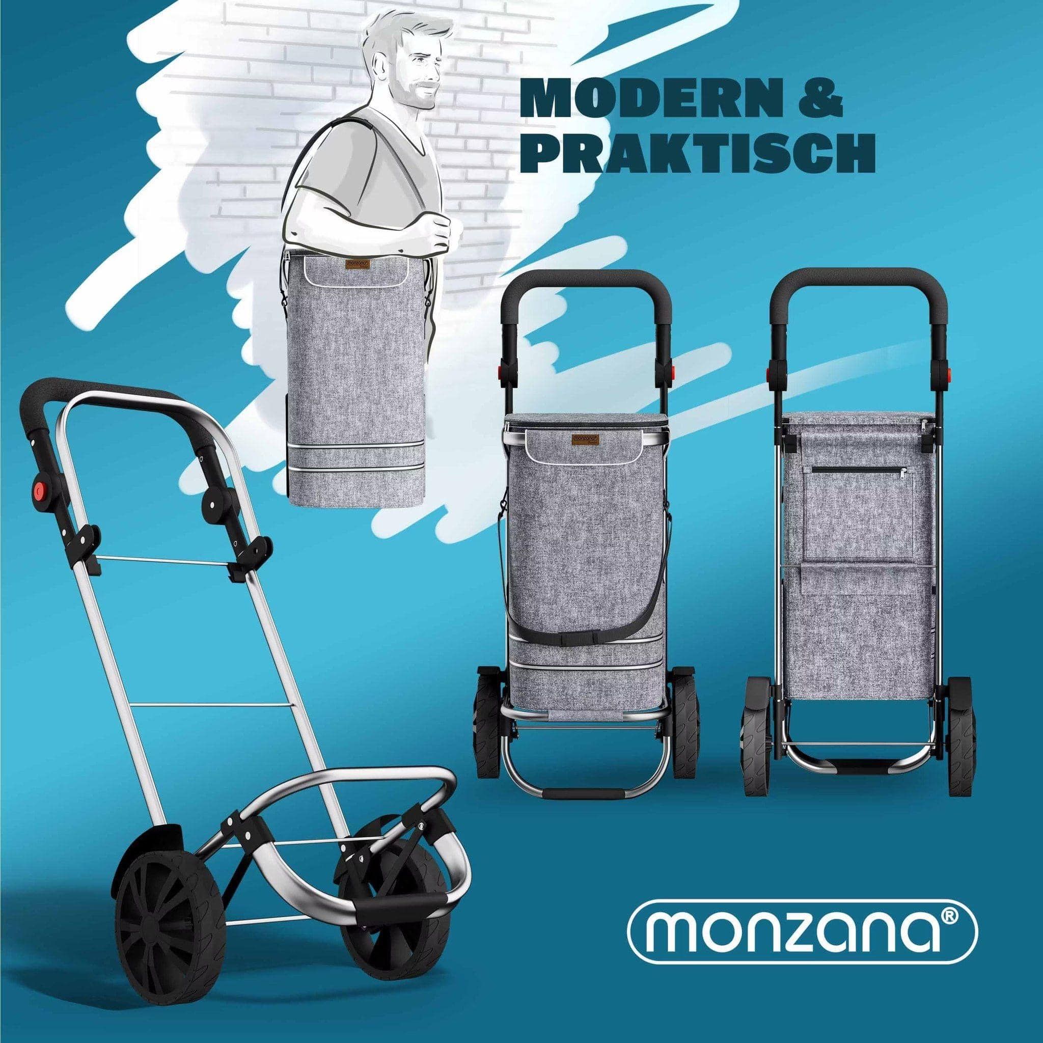 Xe đi chợ Monzana 3 in 1 nội địa Đức