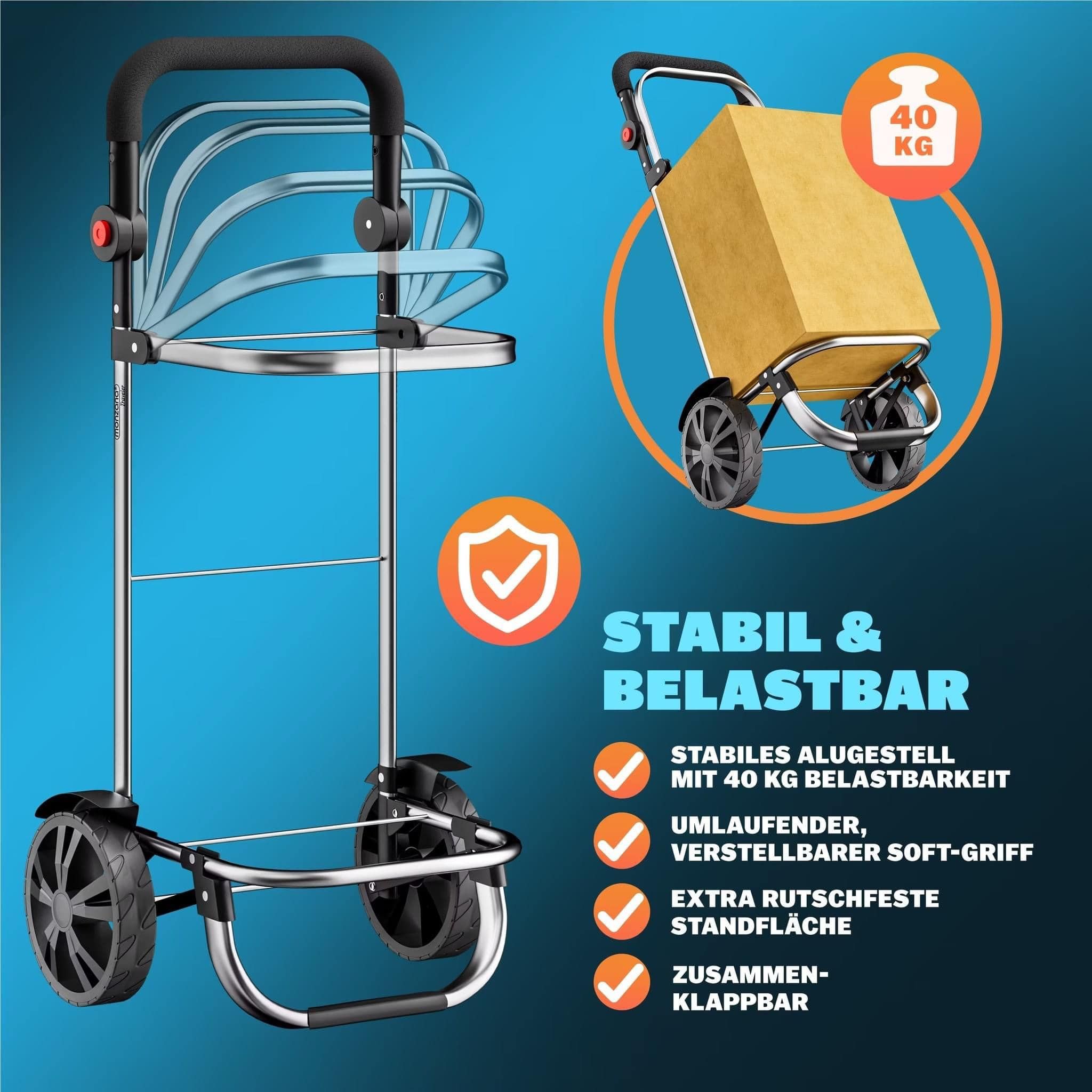 Xe đi chợ Monzana 3 in 1 nội địa Đức
