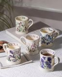 Bộ 2 cốc Cafe gốm sứ cao cấp Serry Retro Pháp