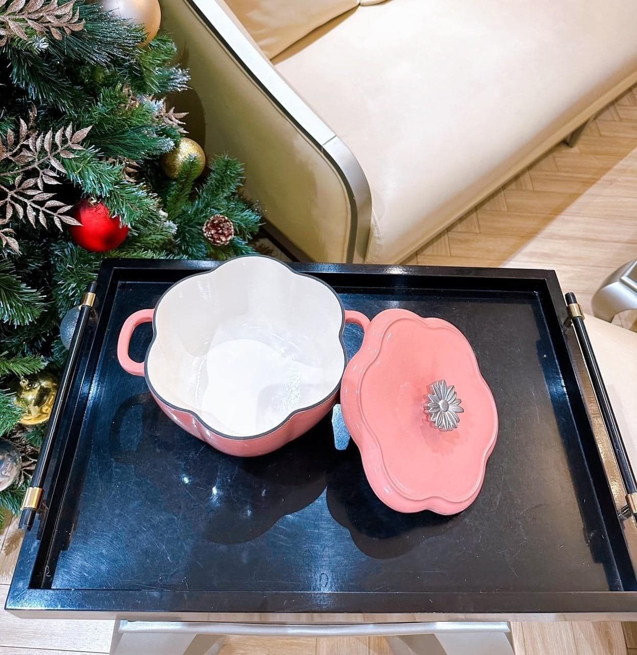 Nồi gang cánh hoa 22cm The Pioneer Woman Timeless Beauty Floral