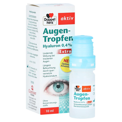  Thuốc nhỏ mắt Doppelherz Augen Tropfen Hyaluron 0.4% Extra 10ml 