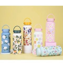 Bình nước giữ nhiệt 1L họa tiết in cao cấp new collection 2024