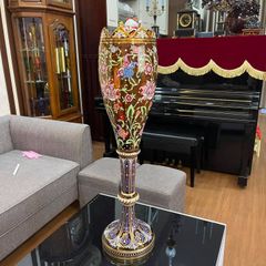  Bình pha lê nghệ thuật Egermann Bohemia 