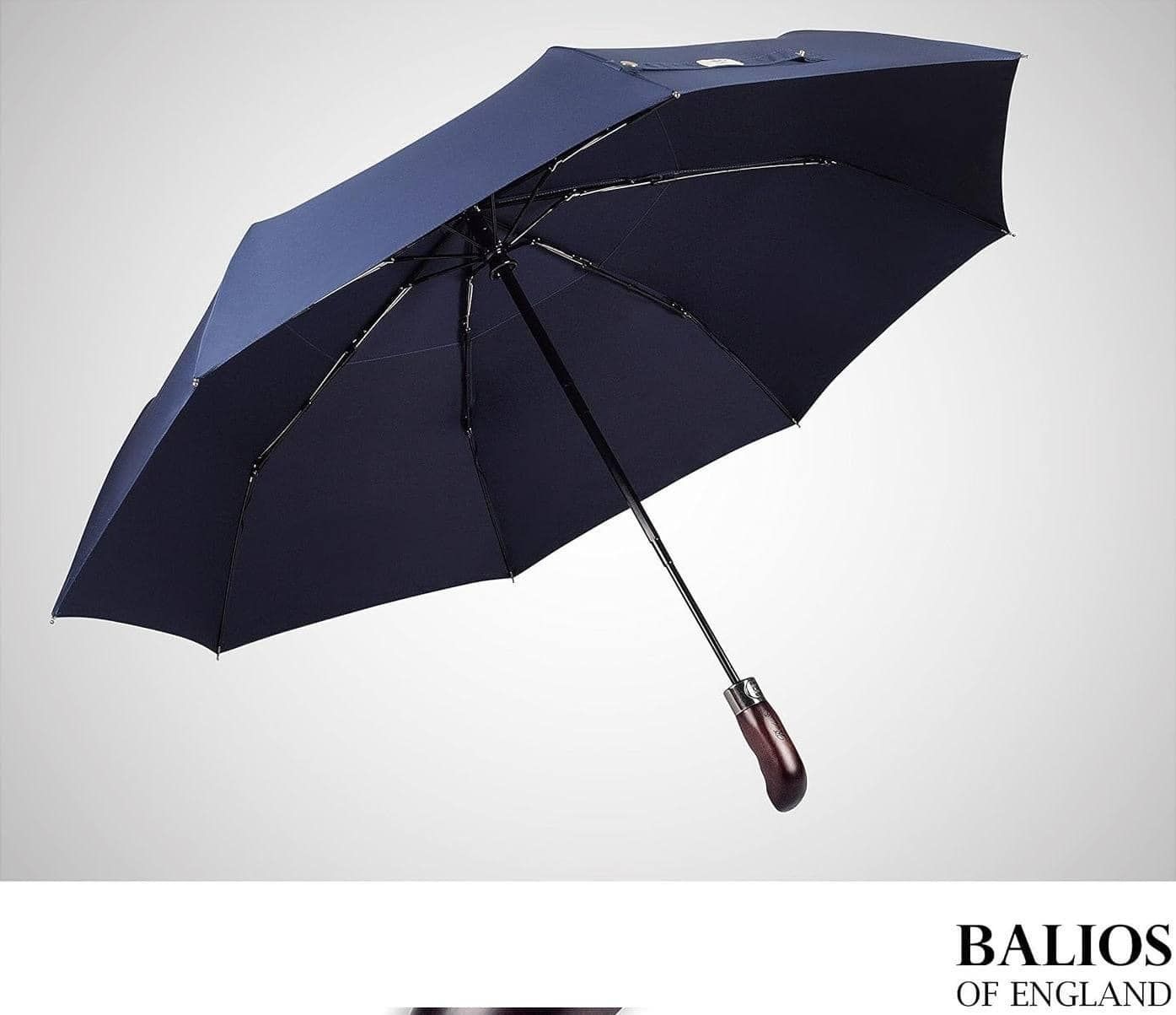 Ô đóng mở tự động Balios tay cầm bằng gỗ tự nhiên
