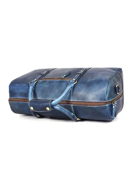 Túi du lịch bằng da màu xanh Aaron Leather Goods
