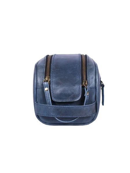 Túi du lịch bằng da màu xanh Aaron Leather Goods