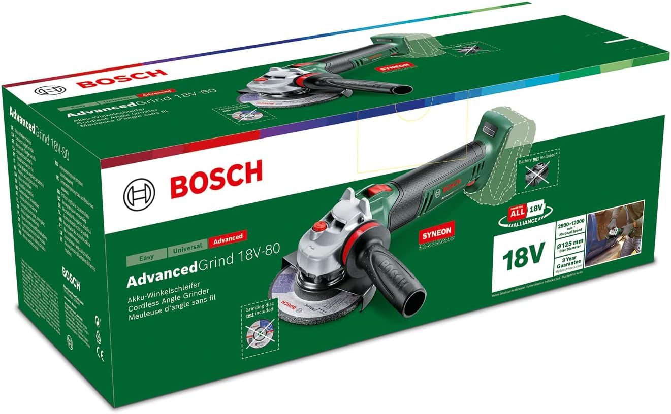 Máy mài góc không dây Bosch AdvancedGrind 18 V–80