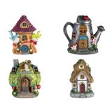 Nhà hình trang trí Livarno với đèn LED chiếu sáng năng lượng mặt trời