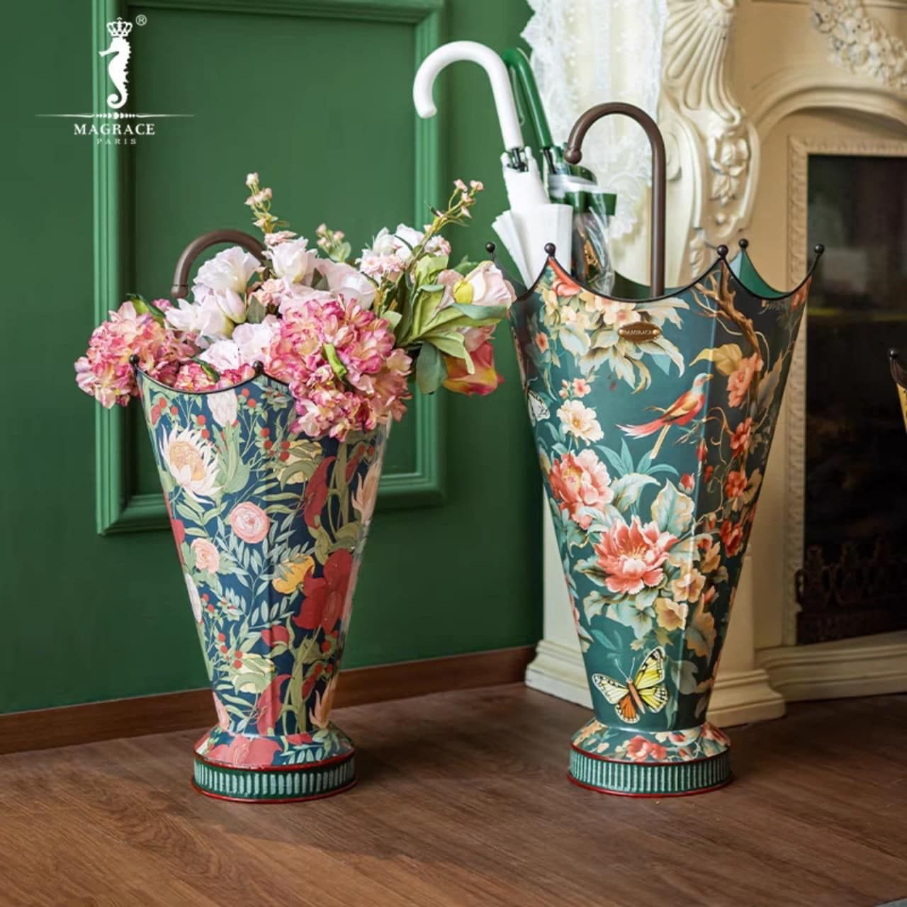 Giá đựng ô Magrace hoa Vintage