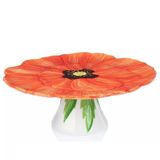 Bồng để bánh Godinger Flower Power Red Poppy