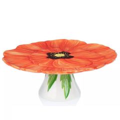 Bồng để bánh Godinger Flower Power Red Poppy
