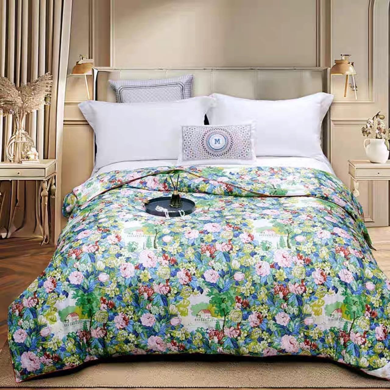 Chiếc chăn lụa tơ tằm 100% Magrace Paris