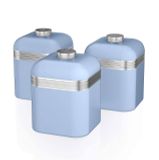 Bộ 3 hộp đựng trà, cà phê và đường Swan phong cách Retro