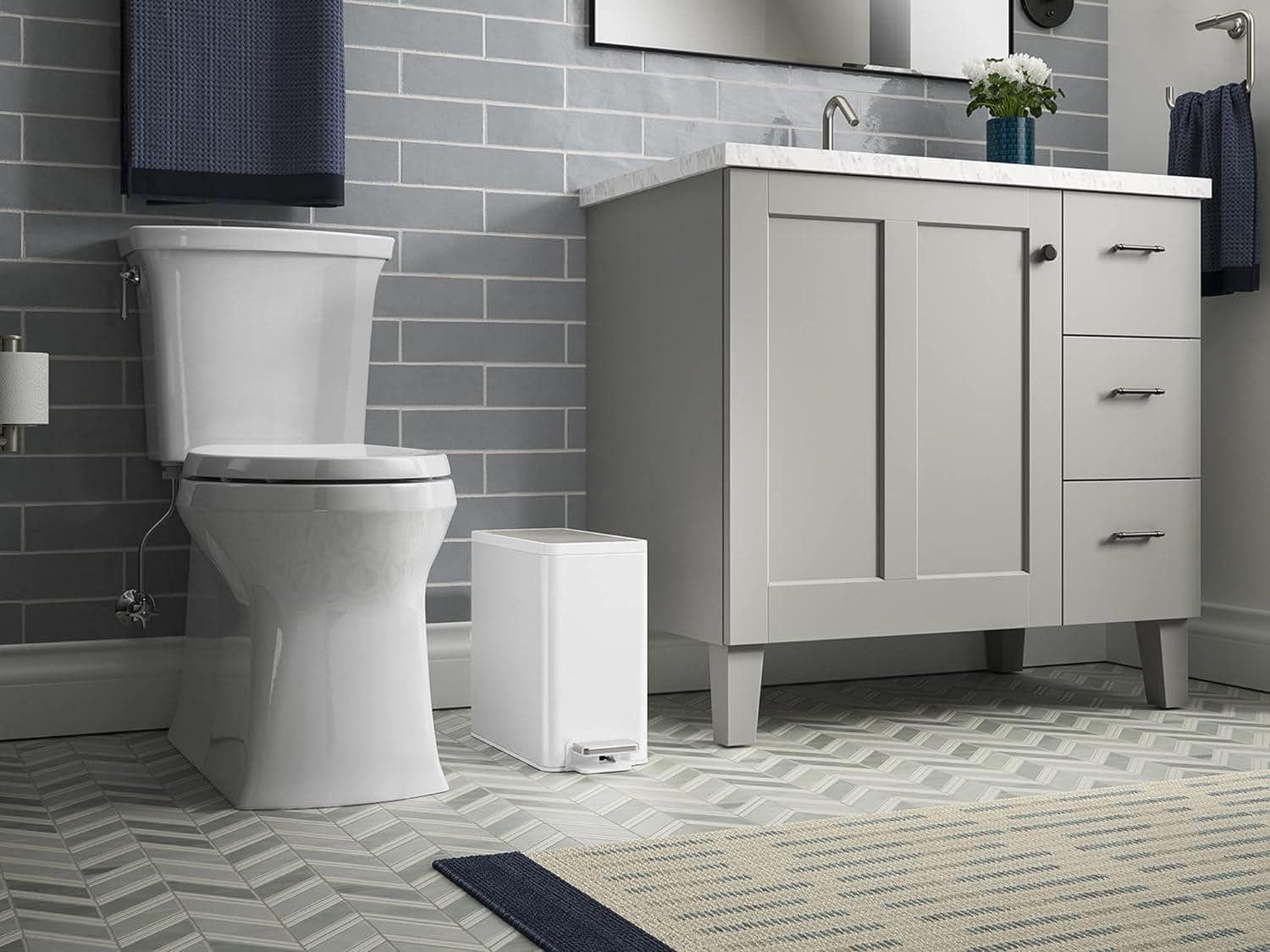 Thùng rác chữ nhật 10L Kohler Slim