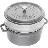 Nồi gang Staub Cocotte kèm xửng hấp
