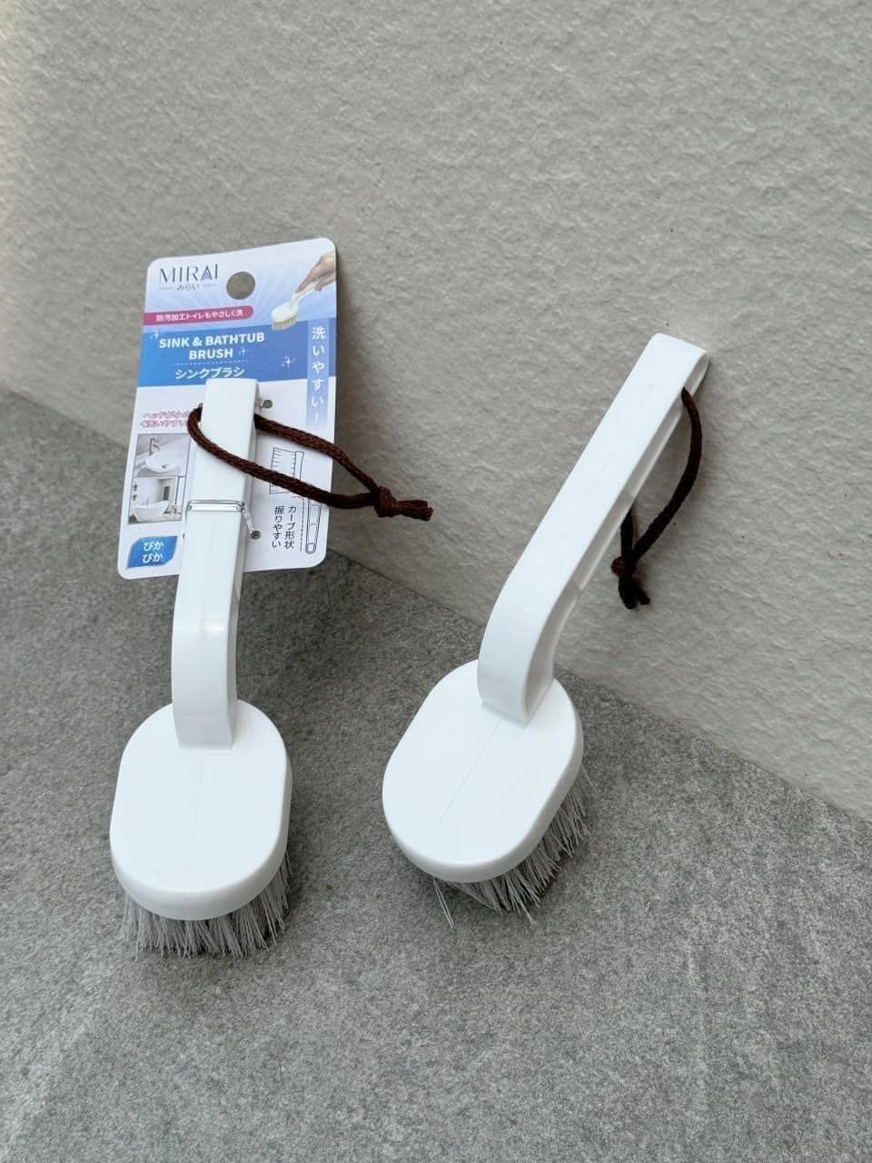Bộ 3 bàn chải nhà tắm tiện ích Mirai Nhật Bản