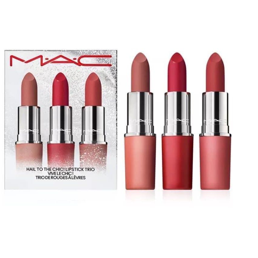 Bộ 3 thỏi son Mac Showstopper Powder Kiss