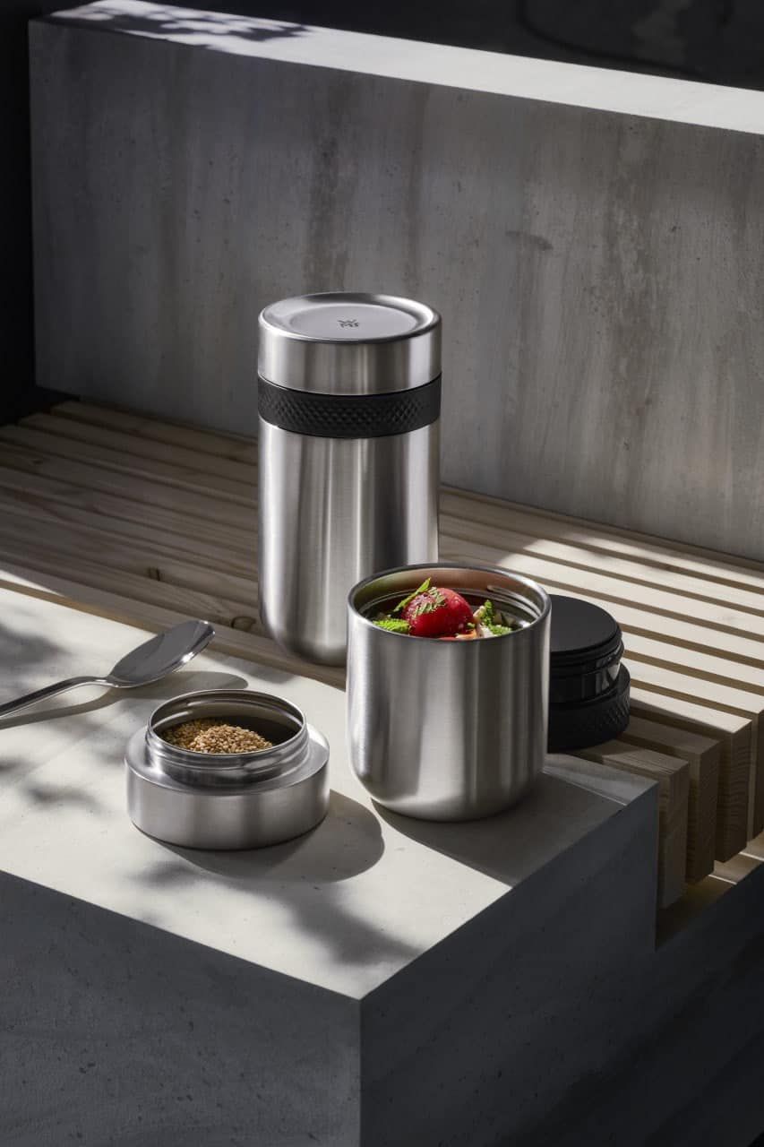 Bộ hộp cơm giữ nhiệt 2 ngăn kèm đũa thìa WMF My2go