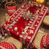Khăn trải bàn Giáng sinh Jacquard cao cấp