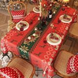 Khăn trải bàn Giáng sinh Jacquard cao cấp