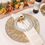 Bộ tấm lót bàn ăn 12 miếng Evevda hình tròn 38cm