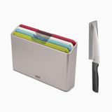 Bộ 4 thớt kèm 1 dao thái Joseph Joseph Folio Icon Regular 60230