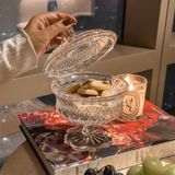 Thố có nắp đựng hoa quả Bohemia Alexandria - Tiệp Khắc