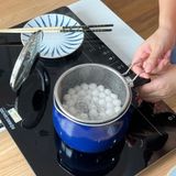 Nồi chiên ngập dầu kèm rổ chiên đồ inox vung tự đứng Kaiyo Nhật Bản 15cm