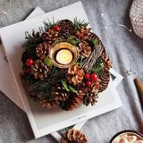 Giá đỡ nến Giáng sinh Boltze kèm nến