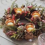 Giá đỡ nến Giáng sinh Boltze kèm nến