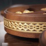 Khay Đựng bánh kẹo tết tròn đế xoay Rtteri