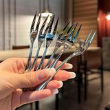 Bộ 6 dĩa ăn hoa quả CM Inox 304
