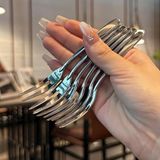 Bộ 6 dĩa ăn hoa quả CM Inox 304
