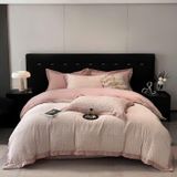 Bộ chăn ga gối nỉ mịn Jacquard nhuộm sợi 2 màu