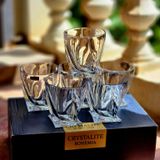 Bộ 6 cốc Bohemia Quadro Whisky 340ml