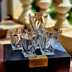  Bộ 6 cốc Bohemia Quadro Whisky 340ml 