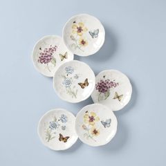  Bộ 6 đĩa lót bát Lenox Butterfly Meadow Tidbit Plate 