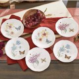 Bộ 6 đĩa lót bát Lenox Butterfly Meadow Tidbit Plate