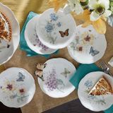 Bộ 6 đĩa lót bát Lenox Butterfly Meadow Tidbit Plate