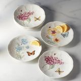 Bộ 6 đĩa lót bát Lenox Butterfly Meadow Tidbit Plate