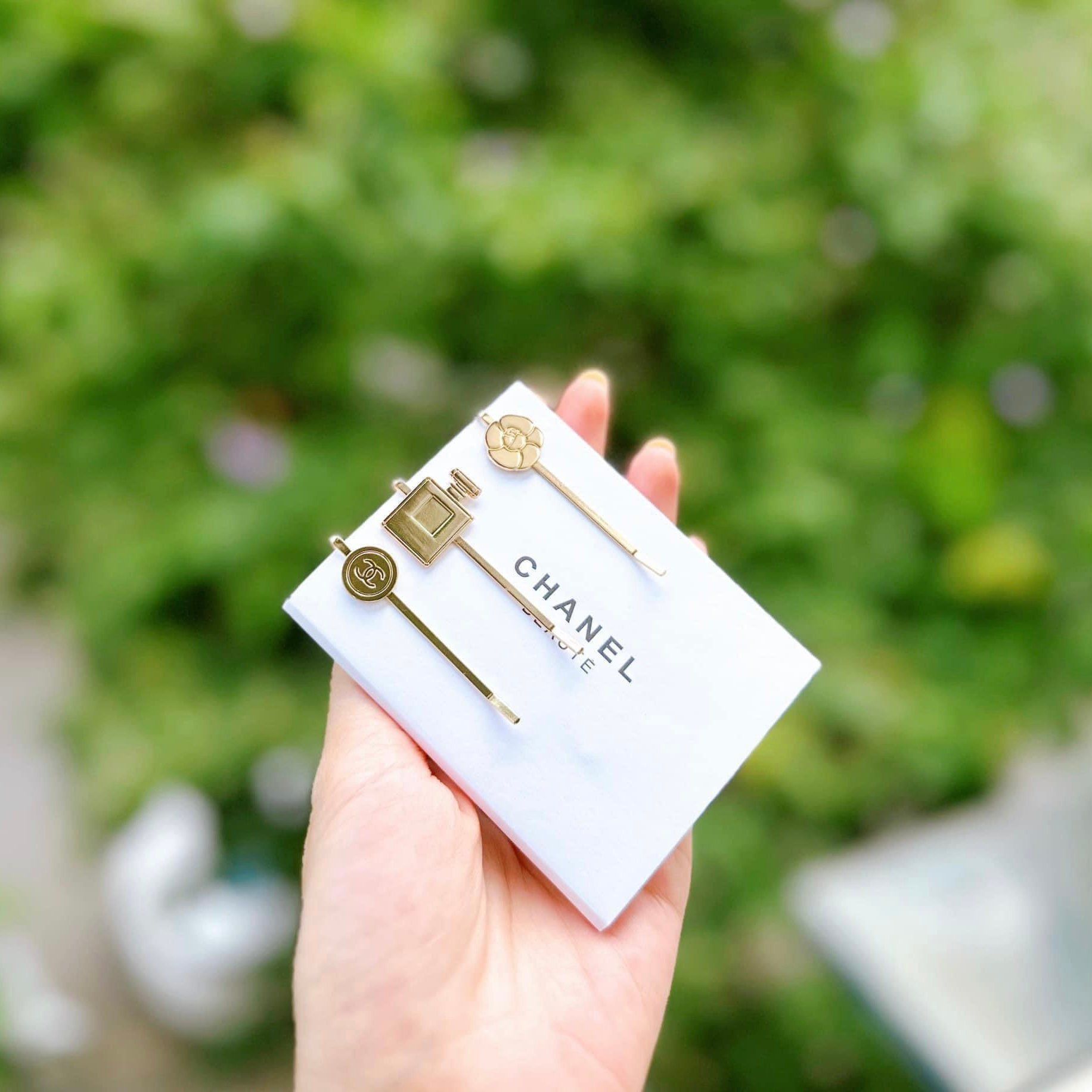 Bộ 3 chiếc kẹp tóc Chanel gift