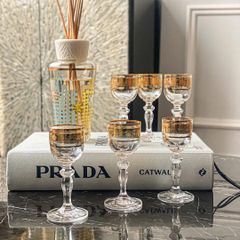  Bộ 6 ly shot mạ vàng thật 24K Rona 