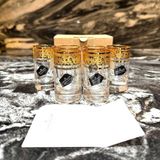 Bộ 6 ly shot mạ vàng thật 24K Bohemia Crystalex