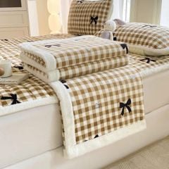  Thảm nỉ lông thỏ kèm chăn New Choice 