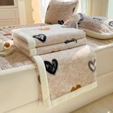 Thảm nỉ lông thỏ kèm chăn New Choice
