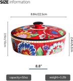 Khay đựng bánh kẹo gốm sứ Smsom cao cấp