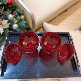 Chân bồng pha lê có nắp 16cm