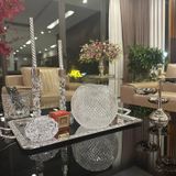 Lọ hoa cầu tròn pha lê Diamond Arcade 20.5cm