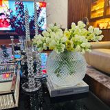 Lọ hoa cầu tròn pha lê Diamond Arcade 20.5cm