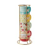 Bộ cốc kèm giá 5 món The Pioneer Woman Ditsy